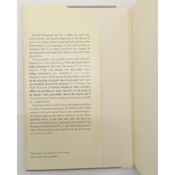 Up the Organization by Robert Townsend – VG+ Business Leadership Book - Picture 8 of 10